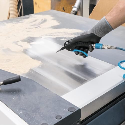 HAZET Ausblaspistole 9040P-5 I breite Flachdüse zur Flächenreinigung, 6 bar Betriebsdruck mit ergonomischem Handgriff I für ein schnelles Entfernen von Spänen oder anderen Fremdkörpern