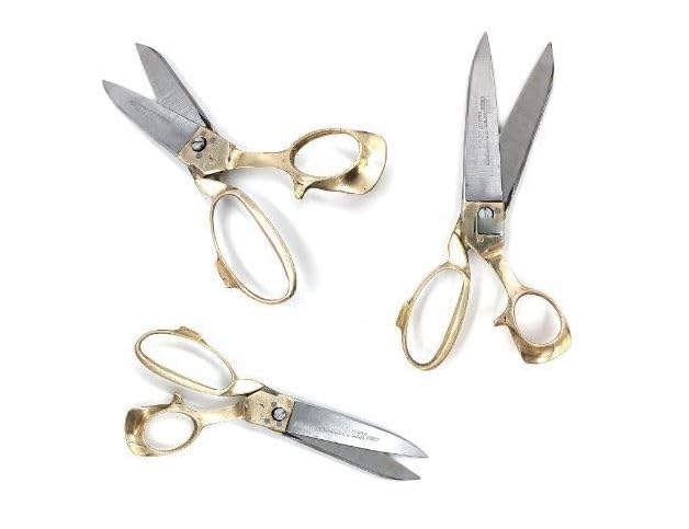 Image of Scissors For Cloth Cutting Fabric Stainless Steel For Professional Tailor Scissors (FULL BRASS HEAVY SCISSORS 10 INCH)