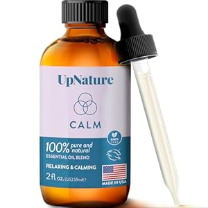UpNature Calm Essential Oil Blend – 2 oz – Relaxation Gifts for Women – Aromatherapy Oils with Peppermint and Ginger Oil – Undiluted