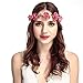 Produktbild Sasstaids Stirnbänder Boho Damen Blumen Blumen Festival Hochzeit Girlande Haar Kopf Band Beach Party