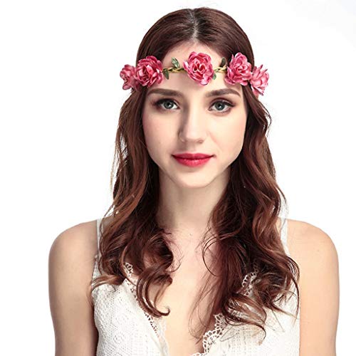 Preisvergleich Produktbild Sasstaids Stirnbänder Boho Damen Blumen Blumen Festival Hochzeit Girlande Haar Kopf Band Beach Party