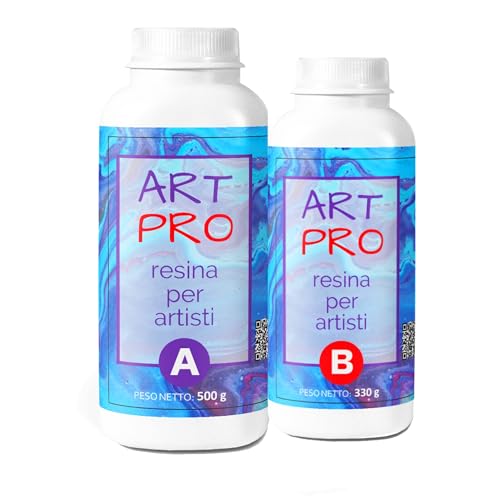RESIN PRO Resina epoxi Art Pro 3,32 Kg Resina epoxi Transparente Ideal para bandejas, Cuadros y revestimientos y Suelos artísticos – Certificada no tóxica