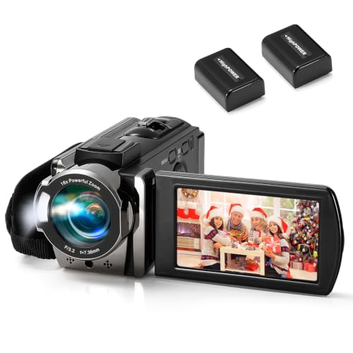 Image of kimire Retro Video Camera Camcorder, Digital Camera for YouTube
