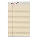 TOPS Prism Plus 100% Recycled Legal Pad, 5 x 8 Inches, Perforated, Ivory, Narrow Rule, 50 Sheets per Pad, 12 Pads per Pack (63030)