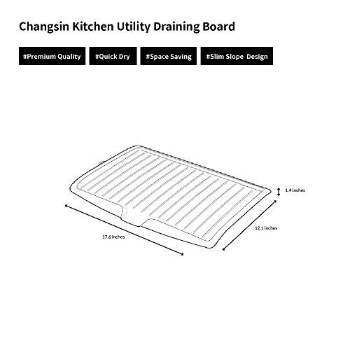Changsin Kitchen Utility Draining Board｜Light Weight, Space Efficient, Water Drain (Green) #TOP1