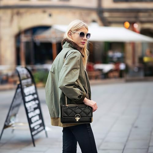 Shoulder Bag for Women leather bag Purses and Handbags with Zipper Crossbody Bag black shoulder bag2