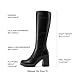 DREAM PAIRS Knee High Boots for Women Platform Square Toe Chunky Block Heeled Stylish Comfortable Tall Boots with Side Zipper,Size 8.5,Black,DWUMKB2541
