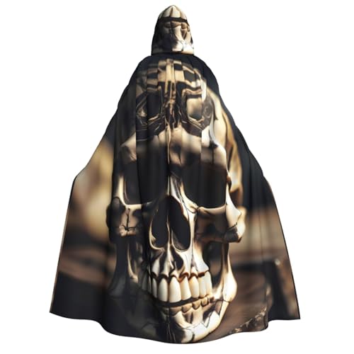 Cape motif tête de mort adulte costume bal masqué cosplay