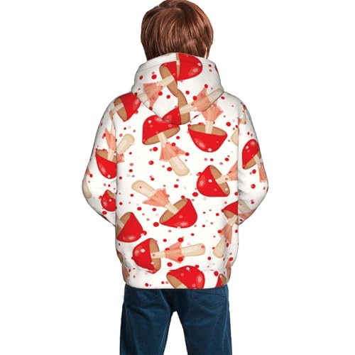 Cute Mushroom Kid Hoodies Boys Sweatshirts Girls Pullover with Pocket4