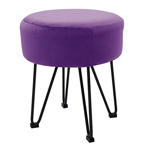 Tabouret Ottoman en Velours pour Coiffeuse de Chambre à Coucher - 2