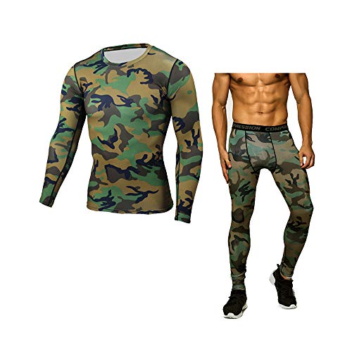 BaronHong Camo Herren Thermo Unterwäsche Sets...