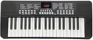 SUNLP 37-Key Electronic Keyboard, Multi-Function Portable Electric Piano Keyboard With Double Speaker, Built-in Chargeable 3.7V Li-ion Battery With Microphone For Kid Beginners Portable Use