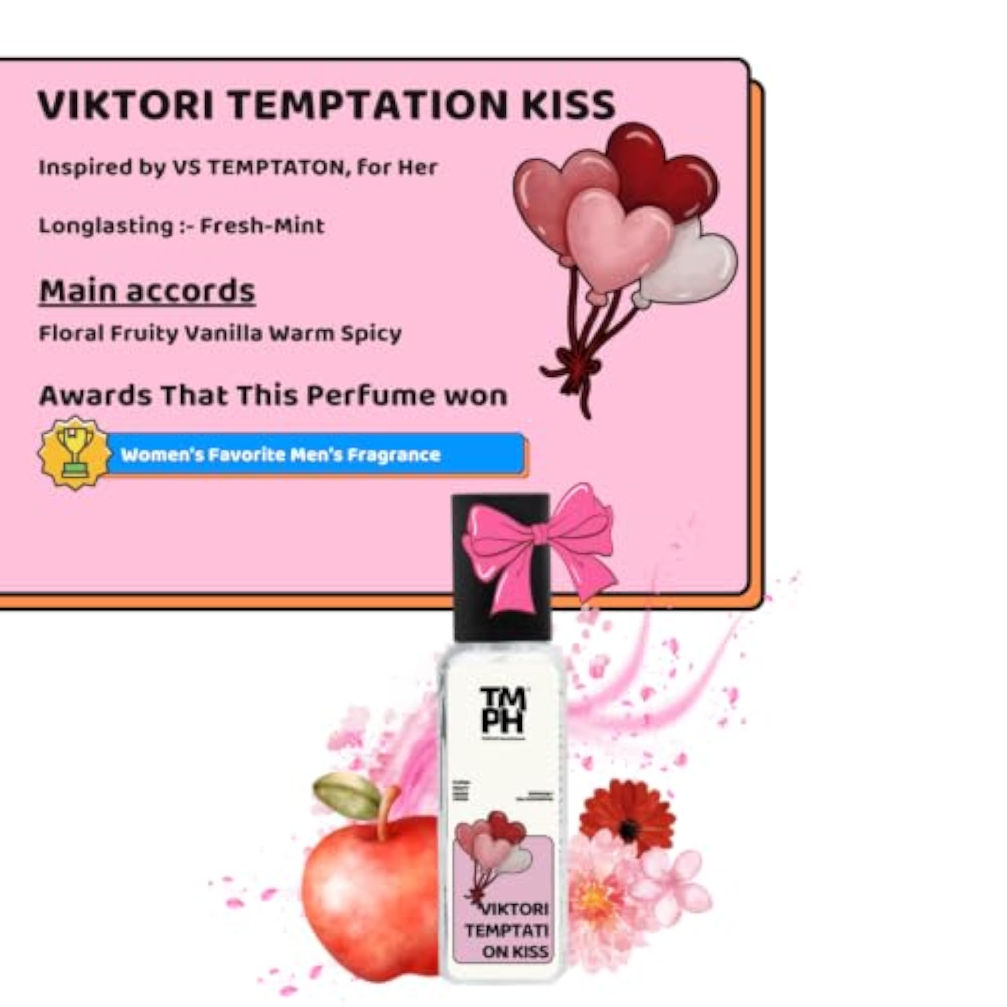 Women's Fruity Floral VIKTORI TEMPTATION KISS EDP