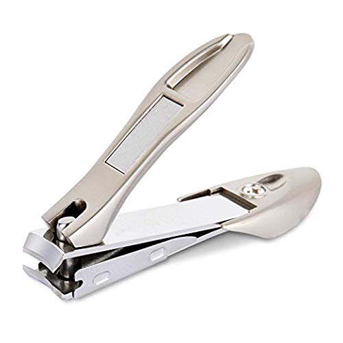 Nail Clipper, Fingernail and Toenail Clippers with Catcher, Professional Stainless