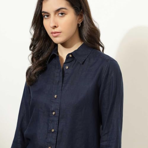Image of Marks & Spencer Pack of 2 Poly Mix Spread Collar Shirt