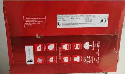 Image of Bindals Fine prints A3 75 GSM Copier Paper, scripting excellence (Eco friendly paper) (Size 297 x 420 mm)