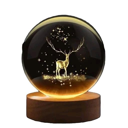Modern 3D Crystal LED Decorative Lamp for Kids Room Study Table and Bedroom Multi 1-image-37