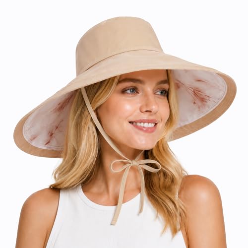 Sombrero de ala ancha reversible para mujer miniatura 1