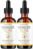 (2 Pack) Ginger Slim Drops - Official GingerSlim Droppers Supplement Premium Formula, Ginger Slim All Natural Liquid Support Advanced Formula Healthy Drops Reviews, 2 Bottles for 2 Months