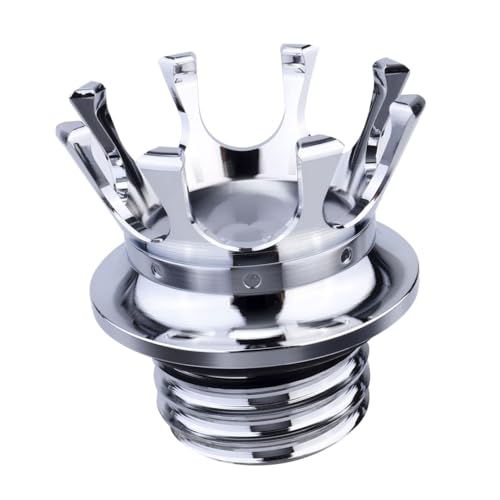 Bouchon de réservoir design couronne en finition premium pour motos XL