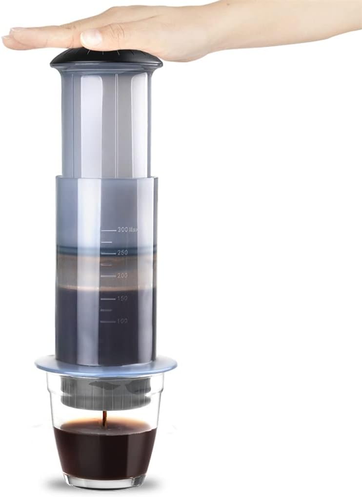 Portable Coffee Machine Press Maker Manual with 50PCS Filter Paper forCamping Picnic