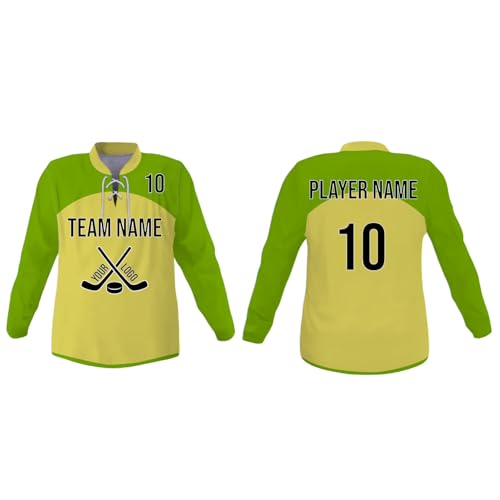 Image of SGS Sports Gear Custom Hockey Jersey, Personalized Reversible or Standard Design with Name & Number, Hockey Jersey