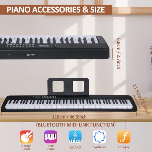 88-Key Digital Piano with Weighted Action