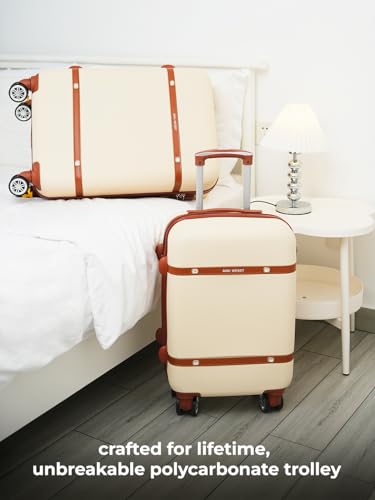 MINI WESST Carry-On Cabin Luggage Trolley Bag | Lightweight Travel Suitcase with 360° Spinner Wheels | Durable and Spacious | Ideal for Business, Vacation and Weekend Trips 7