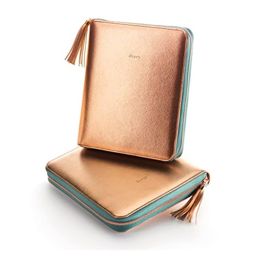 Miquelrius - Agenda anillas 16 meses (Septiembre 2022 Diciembre 2023) - Semana Vista - Tamaño Plus 155 x 213 mm (aprox A5) - Acabado Símil Piel Grabado - Cobre - Catalán