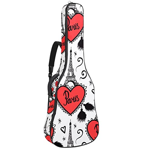Housse de transport étanche pour guitare avec bandoulière réglable et plumes suspendues sur une flèche, Multicolor 04… - Les Beatles, Paul McCartney, John Lennon, RIngo Starr, George Harrison Housse de transport étanche pour guitare avec bandoulière réglable et plumes suspendues sur une flèche, Multicolor 04…