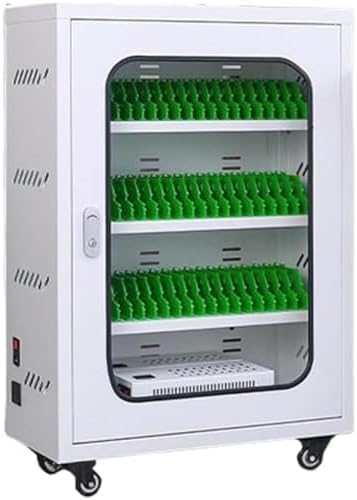 Portable Charging Cabinet on Wheels, Multi-Port USB Phone Storage Locker for Schools, Airports, and Public Spaces - Secure & Convenient Charging Solution