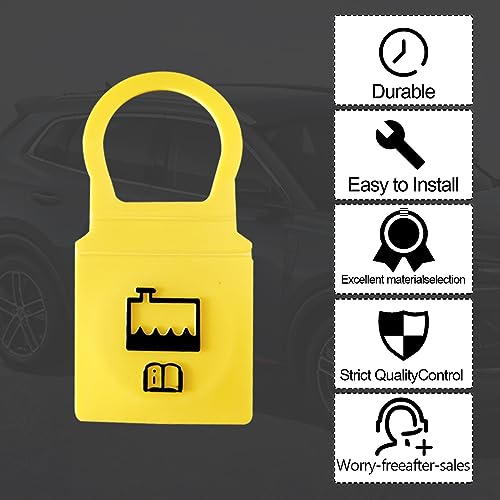 image for TOPCNOEM 1pcs Yellow Engine Coolant Reservoir Cap, Coolant Reservoir C