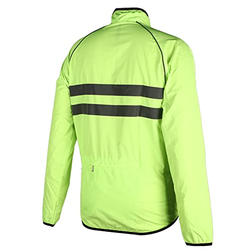 Chaqueta reflectante para ciclismo transpirable verde 2XL miniatura 6