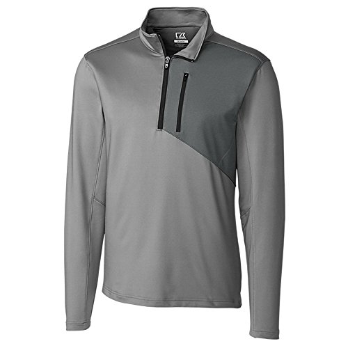 Cutter & Buck Men's Weather Protection, Moisture Wicking Shaw Half-Zip Pullover