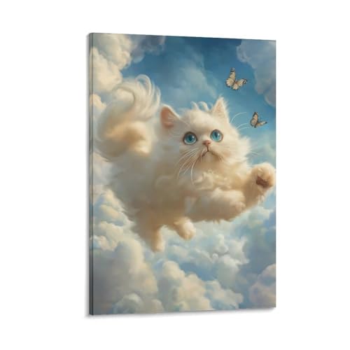 Impression sur toile chat persan pour illuminer votre décoration murale de salon