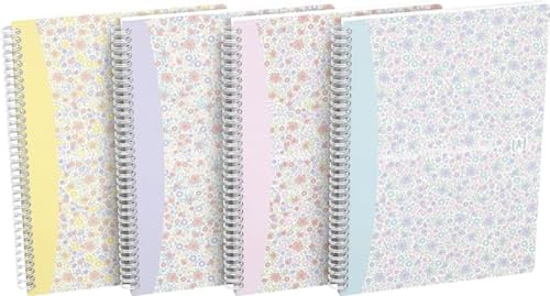 Cahier B5 Oxford à motif floral pour égayer vos notes de bureau et de cours
