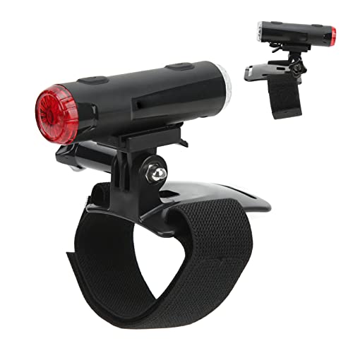 KIMISS Lampka na Kask z ładowaniem Przez USB - 5 Trybów do Jazdy na Rowerze, Biwakowania i Aktywności na świeżym Powietrzu - Wszechstronny Reflektor i Tylne światło do Użytku na Rowerze i na Kasku