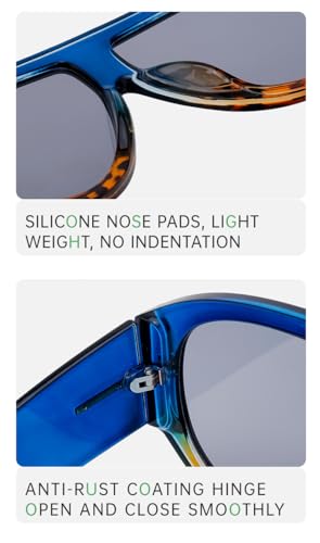 Men's Large Frame Sunglasses, Full Frame Retro Oversized Sunshade, Suitable for Driving, Outdoor, Beach use-C94