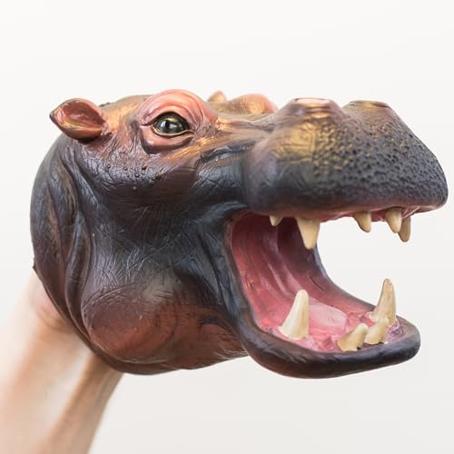 Wild Thingz Hippo Hand Puppet for Kids, Multicolored, 17 cm (length) - Image 3
