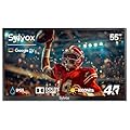 SYLVOX Outdoor TV, 55 inch Waterproof Smart TV, 4K, HDR 10, Weatherproof,1000nits, Voice Assistant Remote, for Partial Sun Area(Deck Pro 2.0, Latest Model)