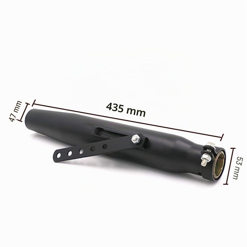 Scarico moto Universale Slip On 1.5-2 "Ingresso Moto Tubo Slip On Per Dirt Bike Street Bike Scooter (02)