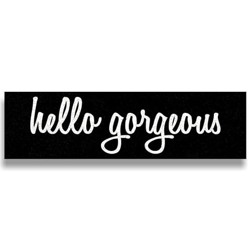 �������냁�^���u���L�Ŕ� Hello Gorgeous Sign Hello Sign �Z���t�A�t�@�[���[�V�����T�C�� �I�t�B�X�z�[���f�R���[�V�����Ɏ����̐F��I�� �J���g���[�L�b�`�� �A�[�g �� �h�A �o�[ �N���u �J�t�F �v���[�N ���^�� �u���L�Ŕ� 