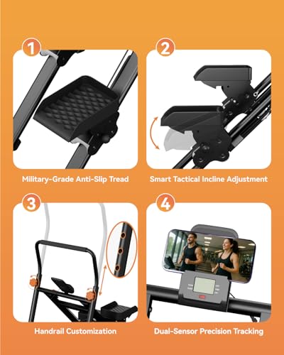 AMAZINGHOME Stair Stepper for Home Gym Exercise, New Version Vertical Stair Climber for Full-Body Workout, Compact Folding Stair Stepper with Extended Step Range, Adjustable Handlebar & Pedals - Image 4