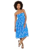 Joe Browns Falda/Vestido Bohemio de Cachemira para Mujer, Azul/Multicolor, S