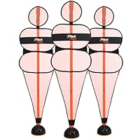 Football Flick Urban Agility Training Sets | Adjustable Football Mannequins & Free Kick Practice Equipment | Portable Training Aids with Carry Bag