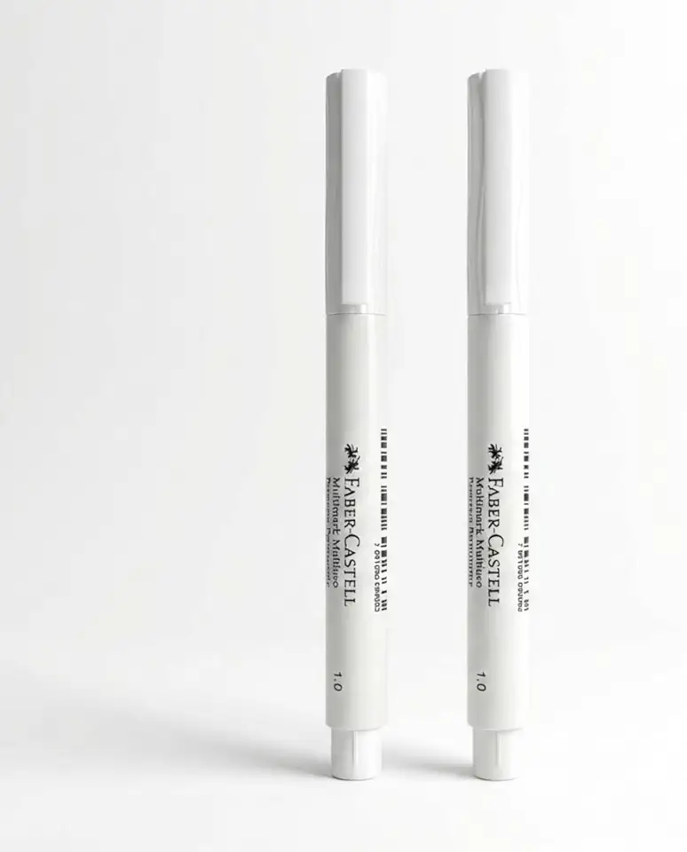 Kit Caneta Permanente Organize Geladeira Potes Vidro Plástico Hack Dona de Casa (Branco)