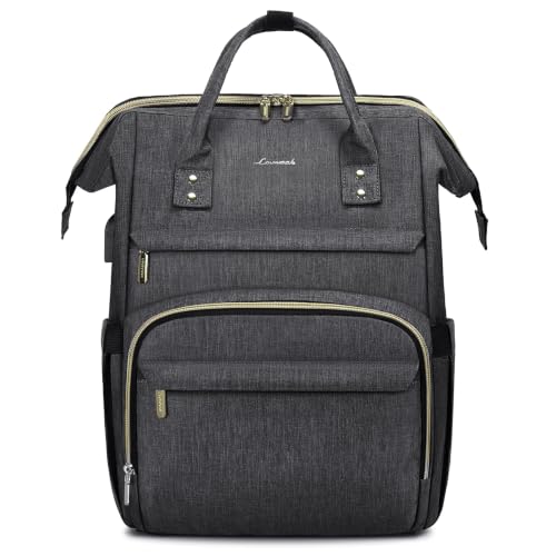 Image of LOVEVOOK Laptop Backpack for Women,17 Inch Professional Womens Travel Backpack Purse Computer Laptop Bag Nurse Teacher Backpack,Waterproof College Work Bags Carry on Back Pack with USB Port