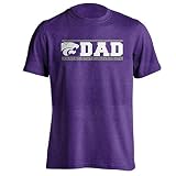 Sport Your Gear Kansas State Wildcats Proud Parent Dad T-Shirt (Purple Heather, 3XL)