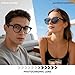 Dollger Blue Light Glasses for Women Photochromic Sunglasses Retro Round TR90 Black Frame Computer Bluelight Glasses Men