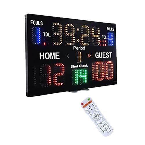 Tableau de bord numérique de basket-ball électronique multisport à 15 chiffres